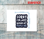 SORRY MODE STICKER Premium Vinyl Sticker