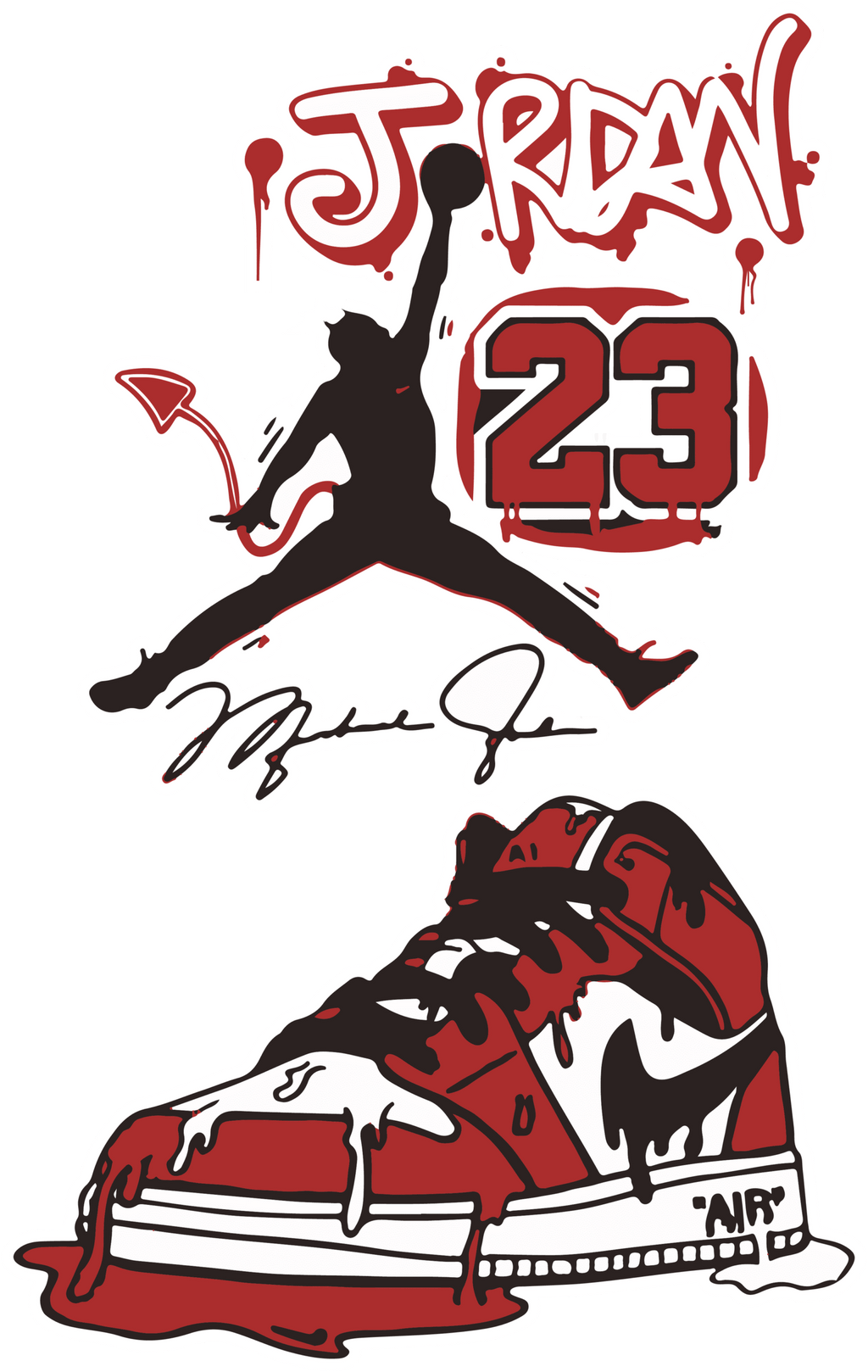 JORDAN STICKER Premium Vinyl Sticker