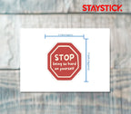STOP STICKER Premium Vinyl Sticker