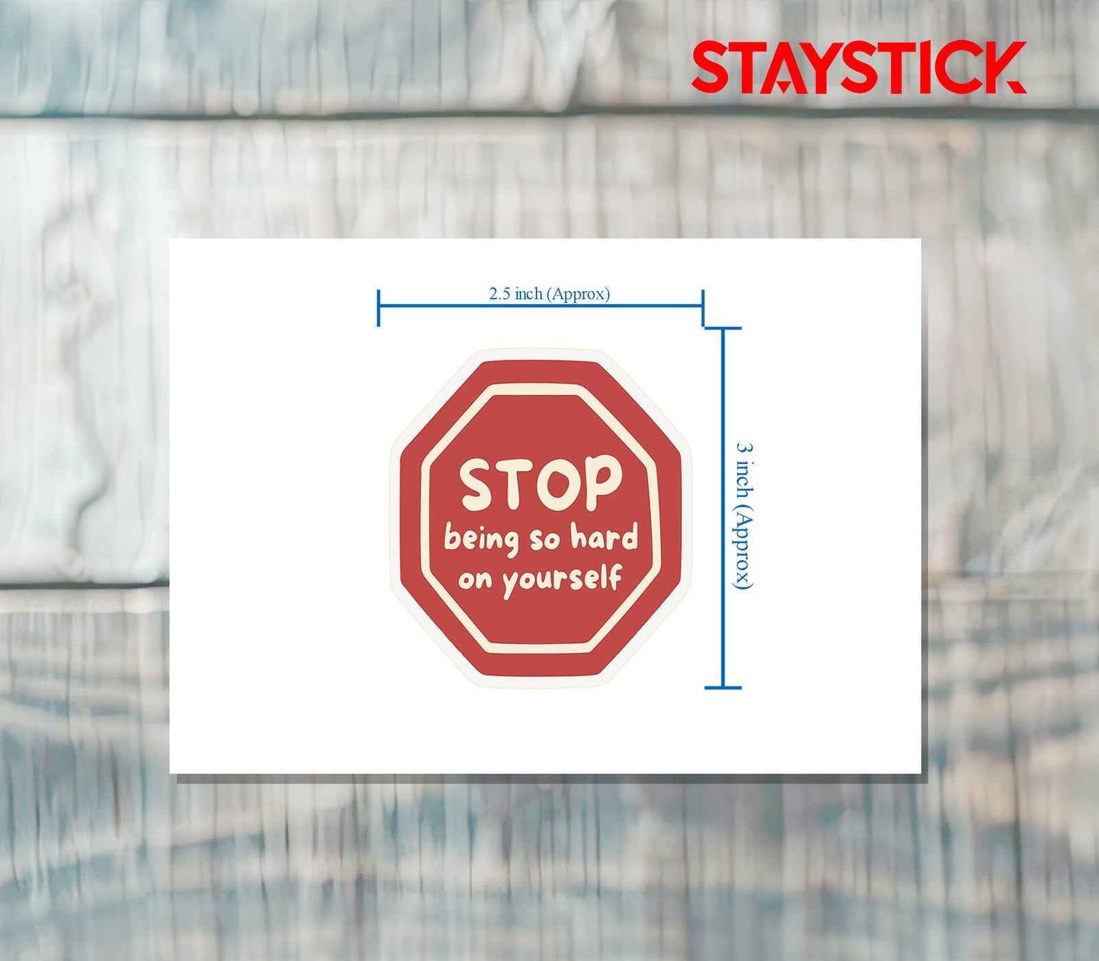 STOP STICKER Premium Vinyl Sticker