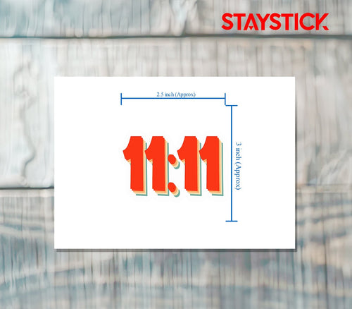 11:11 STICKER Premium Vinyl Sticker