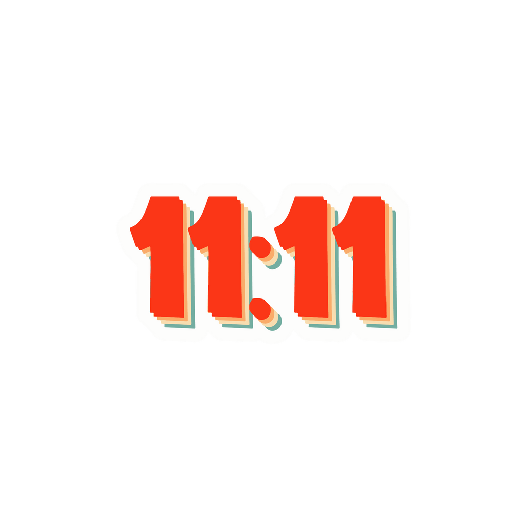 11:11 STICKER Premium Vinyl Sticker