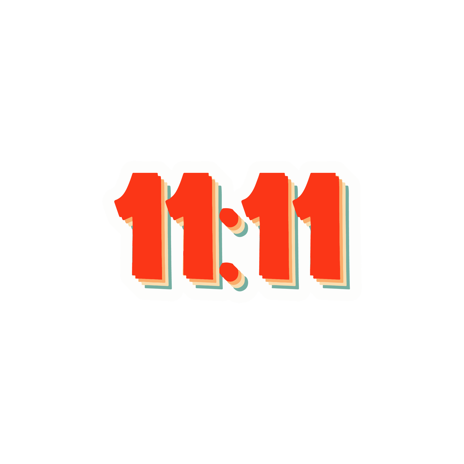 11:11 STICKER Premium Vinyl Sticker