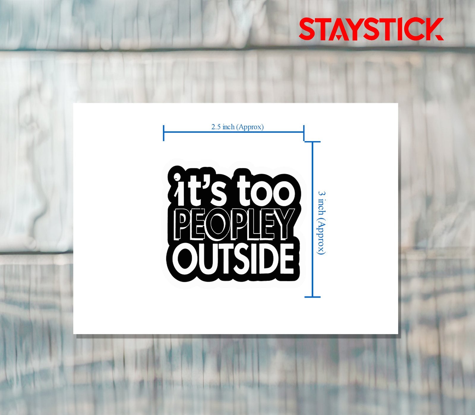 PEOPLY STICKER Premium Vinyl Sticker
