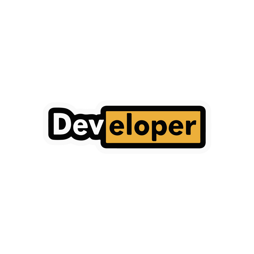 DEVLOPER STICKER Premium Vinyl Sticker