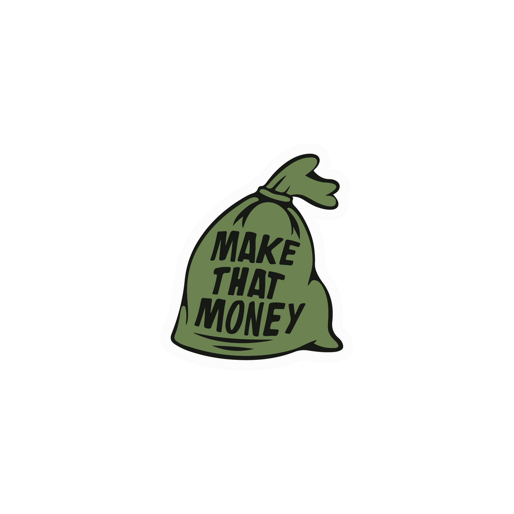 MONEY BAG STICKER Premium Vinyl Sticker