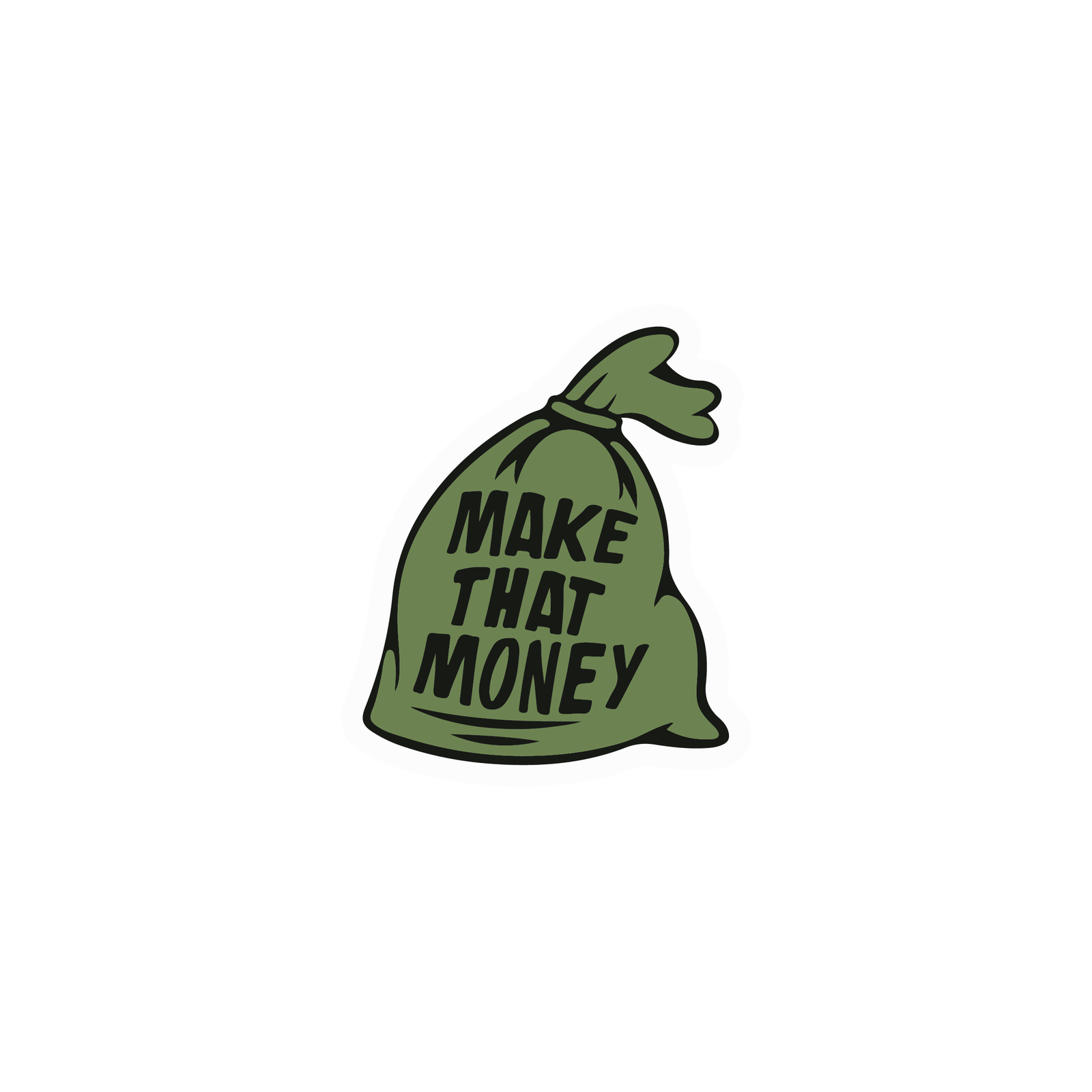 MONEY BAG STICKER Premium Vinyl Sticker