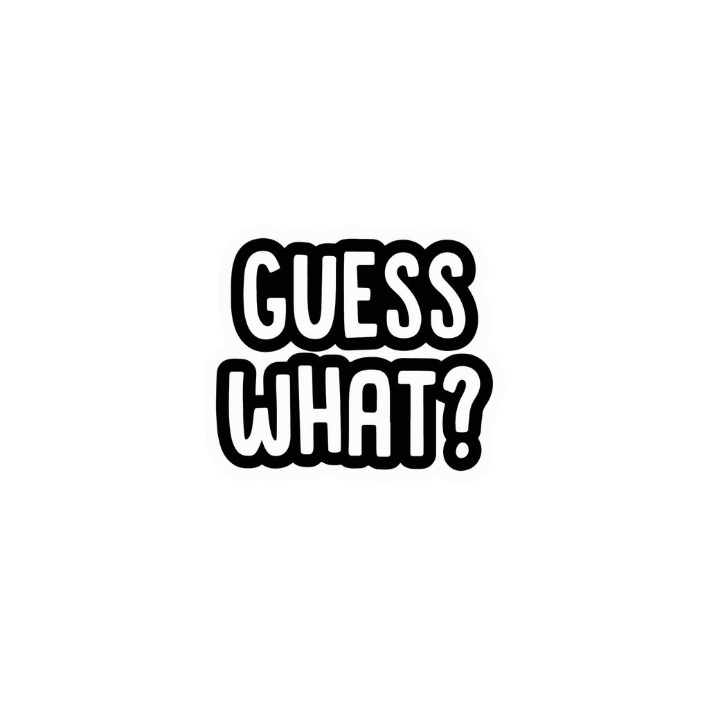GUESS STICKER Premium Vinyl Sticker