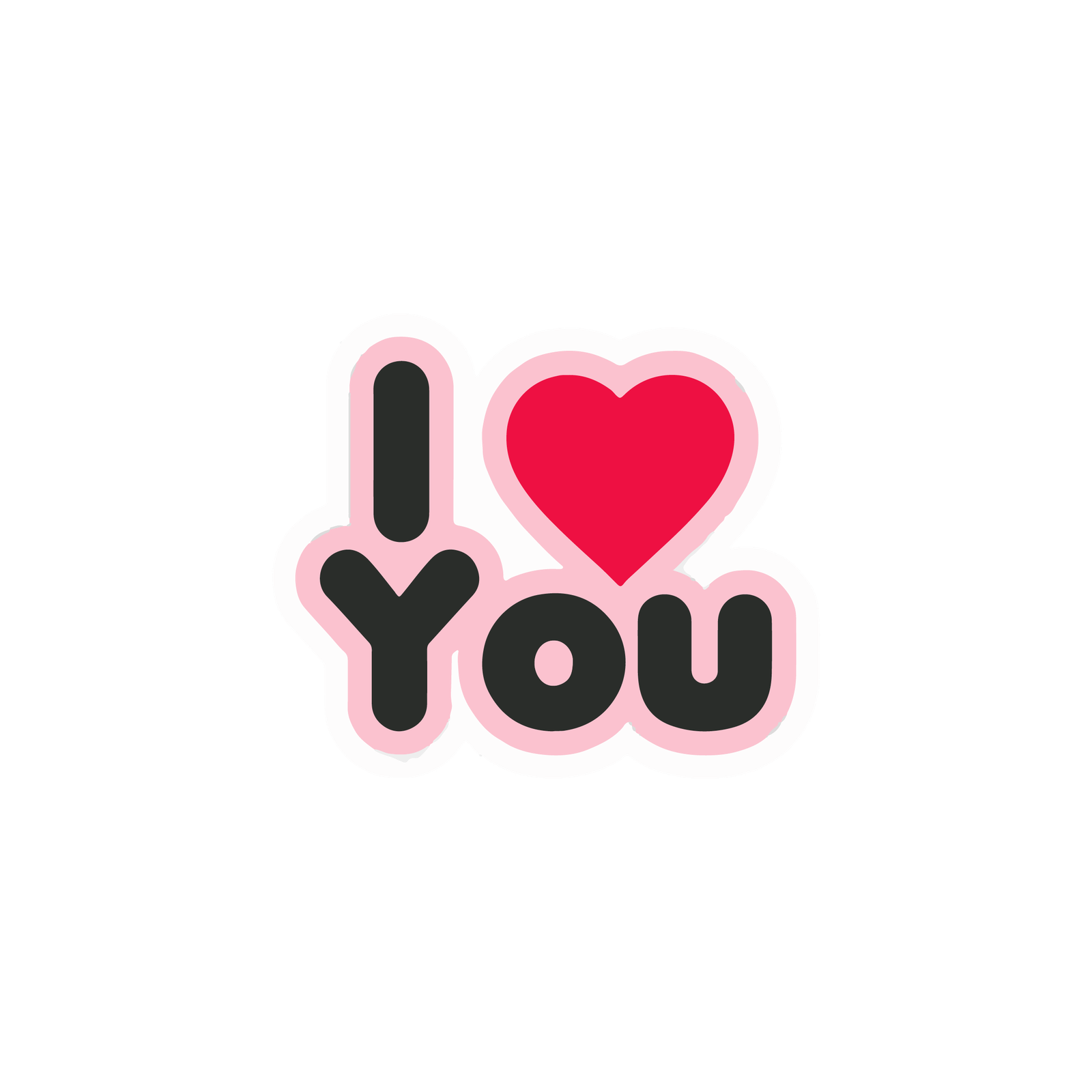 I LOVE YOU STICKER Premium Vinyl Sticker
