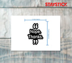 THANKS STICKER Premium Vinyl Sticker