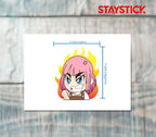 ANGRY GIRL STICKER Premium Vinyl Sticker