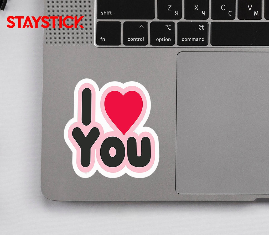 I LOVE YOU STICKER Metalized Sticker