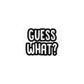 GUESS STICKER Metalized Sticker
