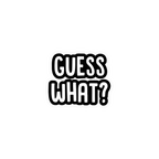 GUESS STICKER Metalized Sticker