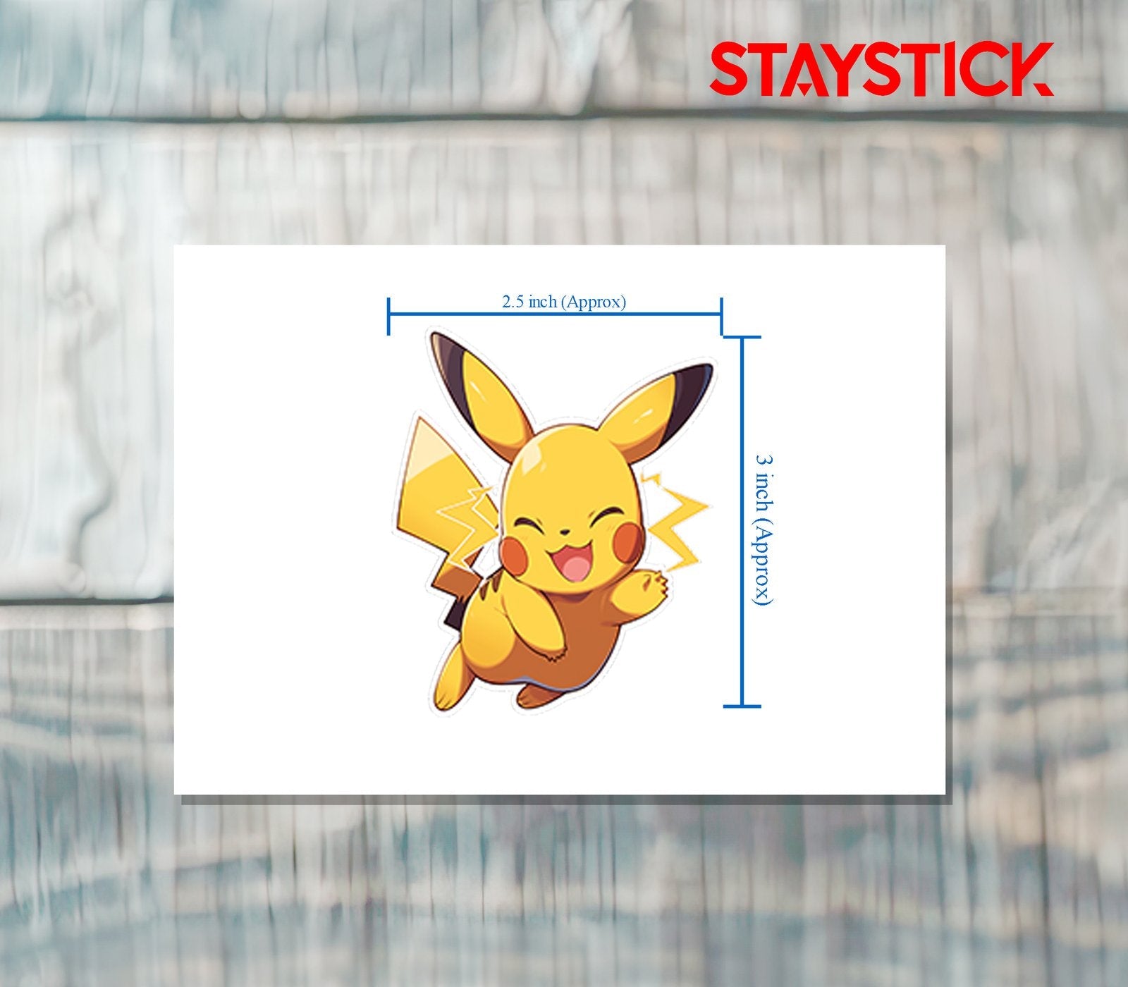 PIKACHU STICKER 3D Premium Sticker