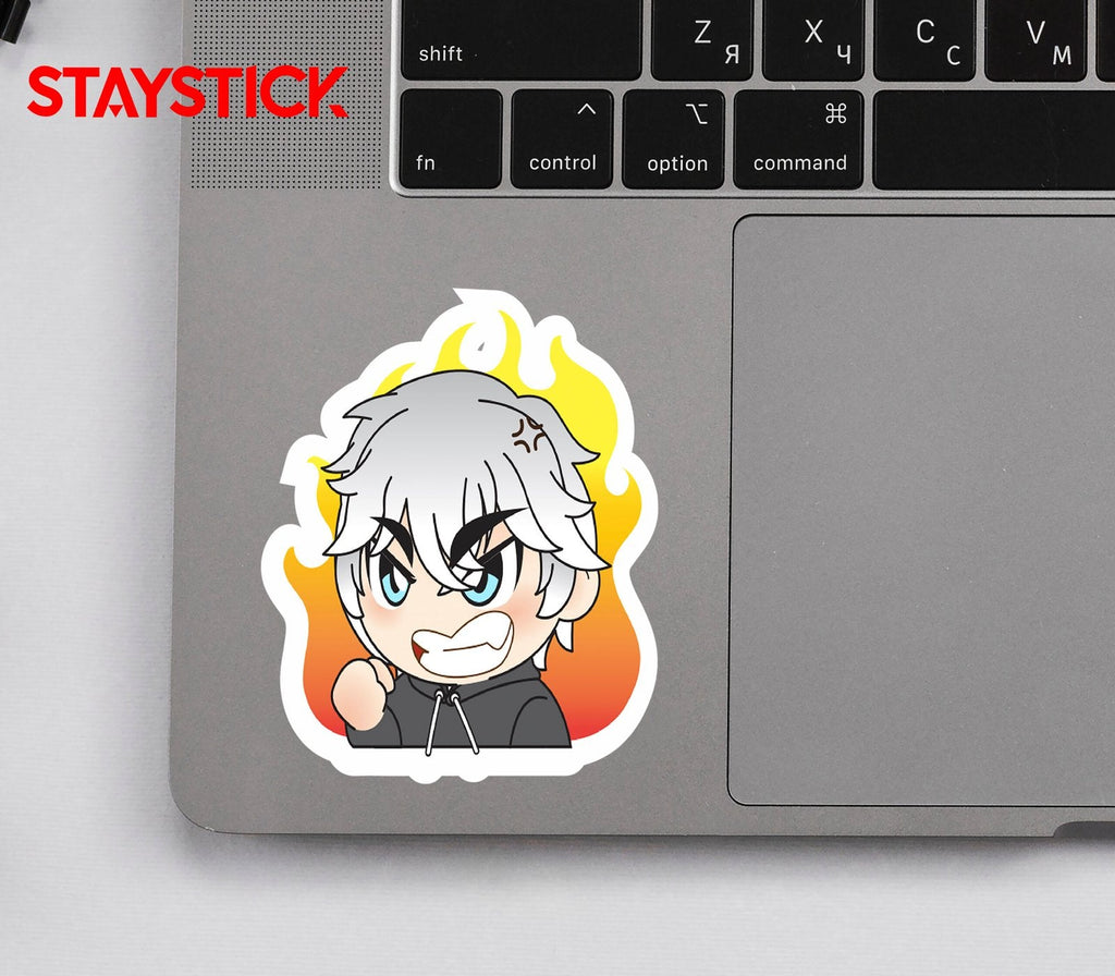FIRE GIRL STICKER Premium Vinyl Sticker