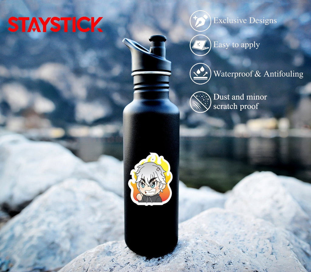 FIRE GIRL STICKER Premium Vinyl Sticker