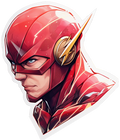 CAPTAIN FACE STICKER 3D Premium Sticker