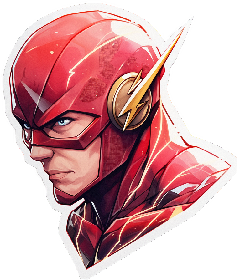 CAPTAIN FACE STICKER 3D Premium Sticker