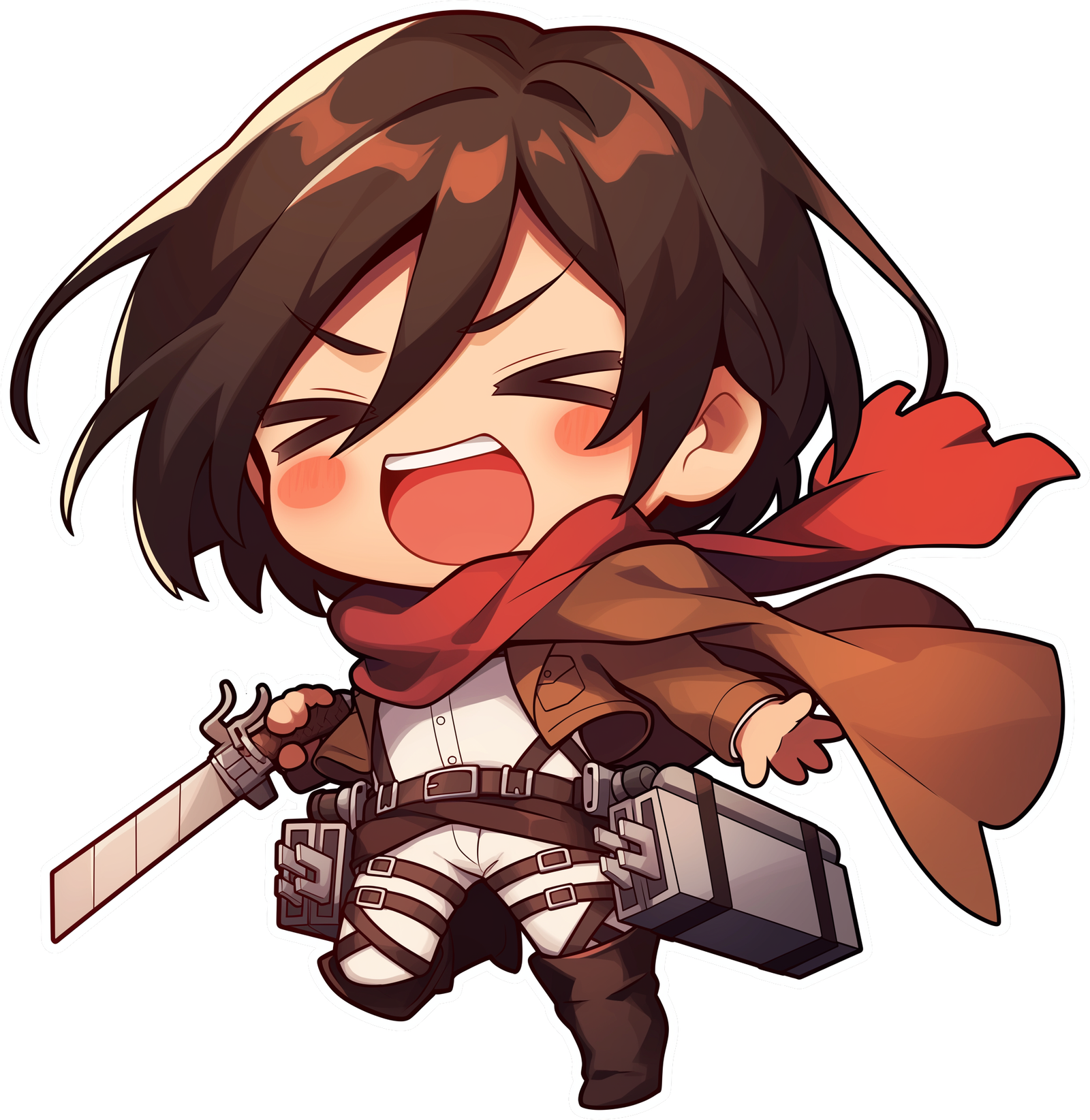 Cute Girl Sticker Premium Vinyl Sticker