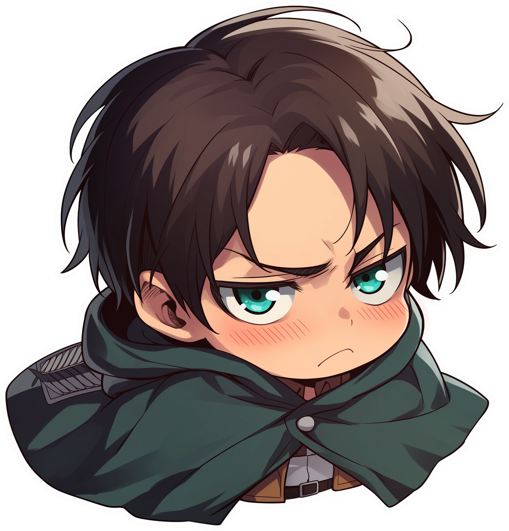 Angry Boy Face Sticker Premium Vinyl Sticker