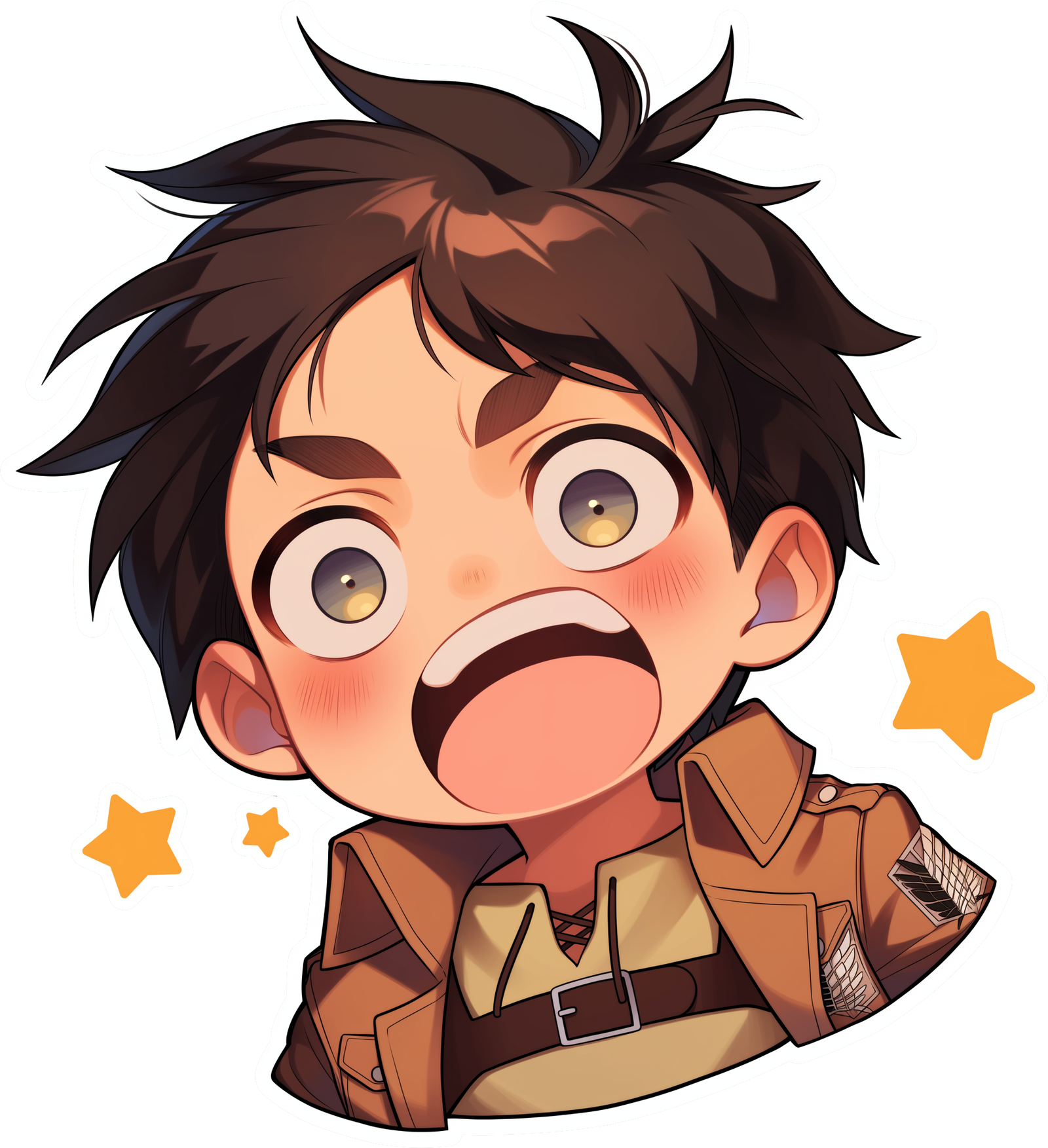 Laugh boy sticker Premium Vinyl Sticker