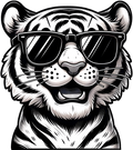 TIGER STICKER Premium Vinyl Sticker