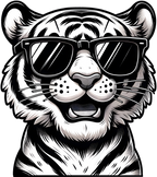 TIGER STICKER Premium Vinyl Sticker
