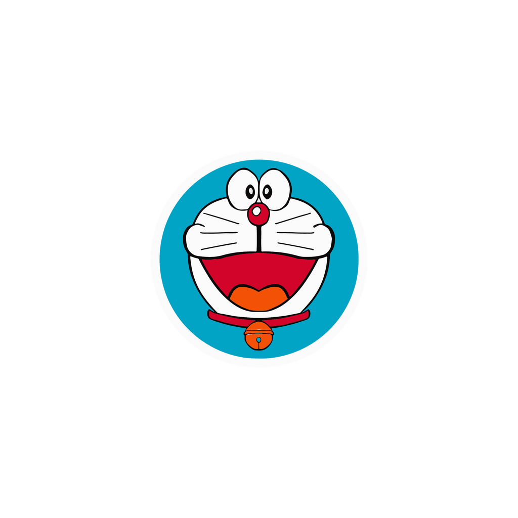 Doraemon Round Sticker Premium Vinyl Sticker