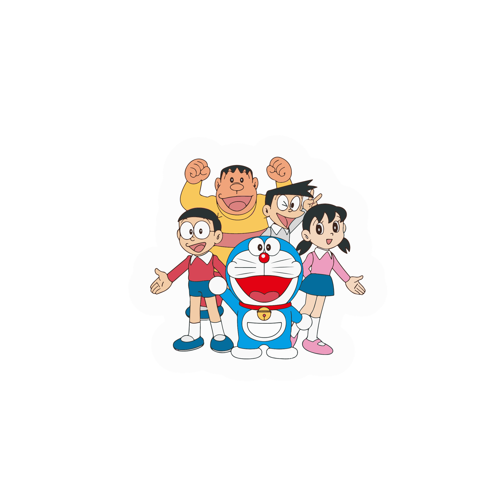 Doraemon and Friends Sticker Premium Vinyl Sticker