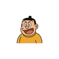 Gian Doraemon Sticker Premium Vinyl Sticker