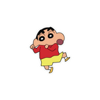 Shin Chan Running Sticker Premium Vinyl Sticker