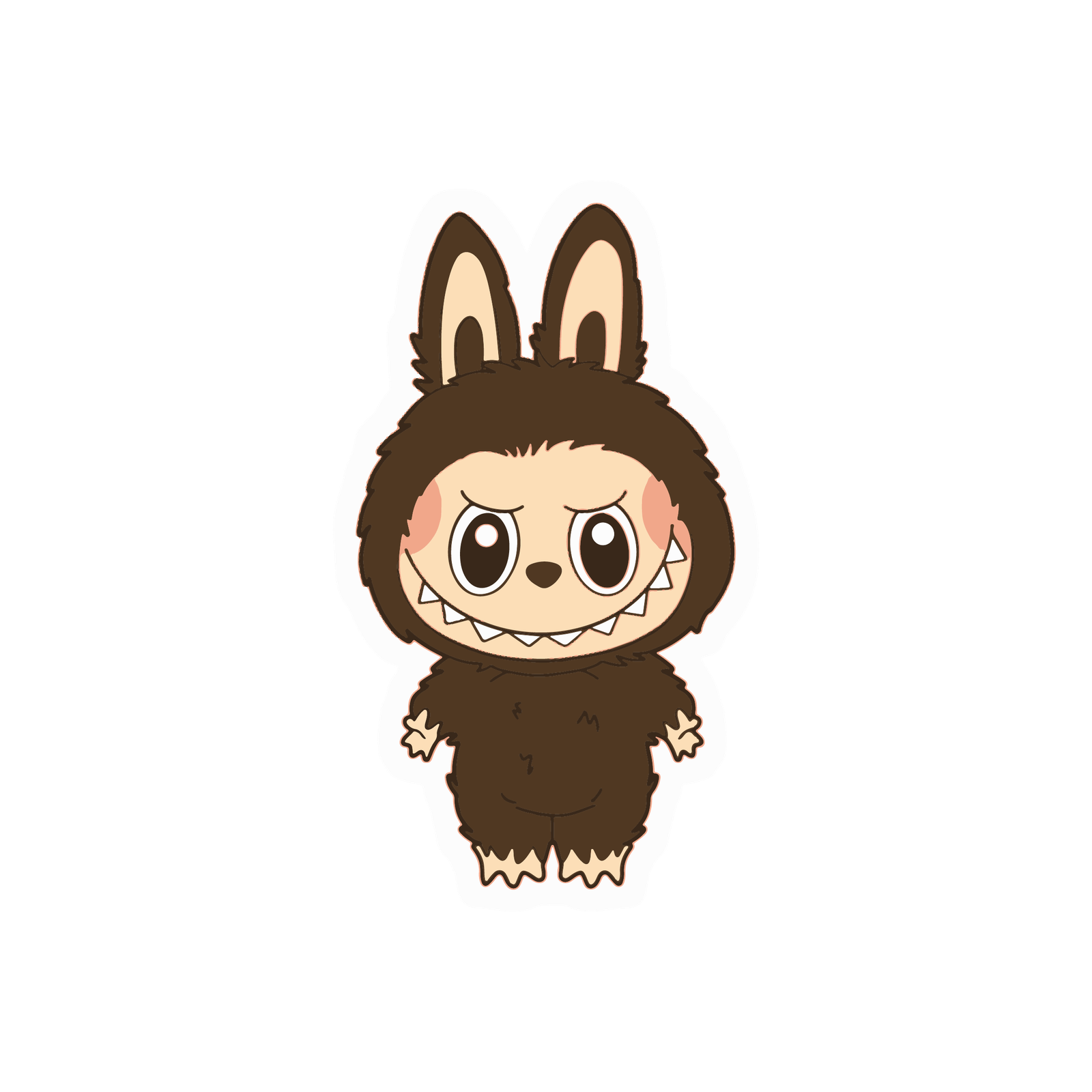 Creepy Cute Bunny Monster Sticker Premium Vinyl Sticker