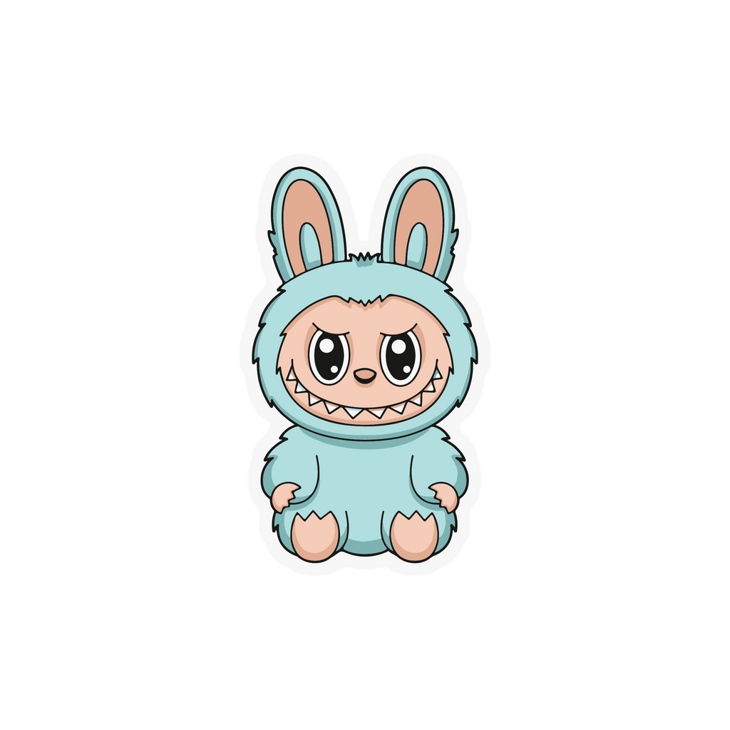 Cute Monster Bunny Sticker Premium Vinyl Sticker