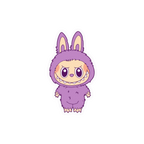 Cute Purple Monster Bunny Sticker Premium Vinyl Sticker