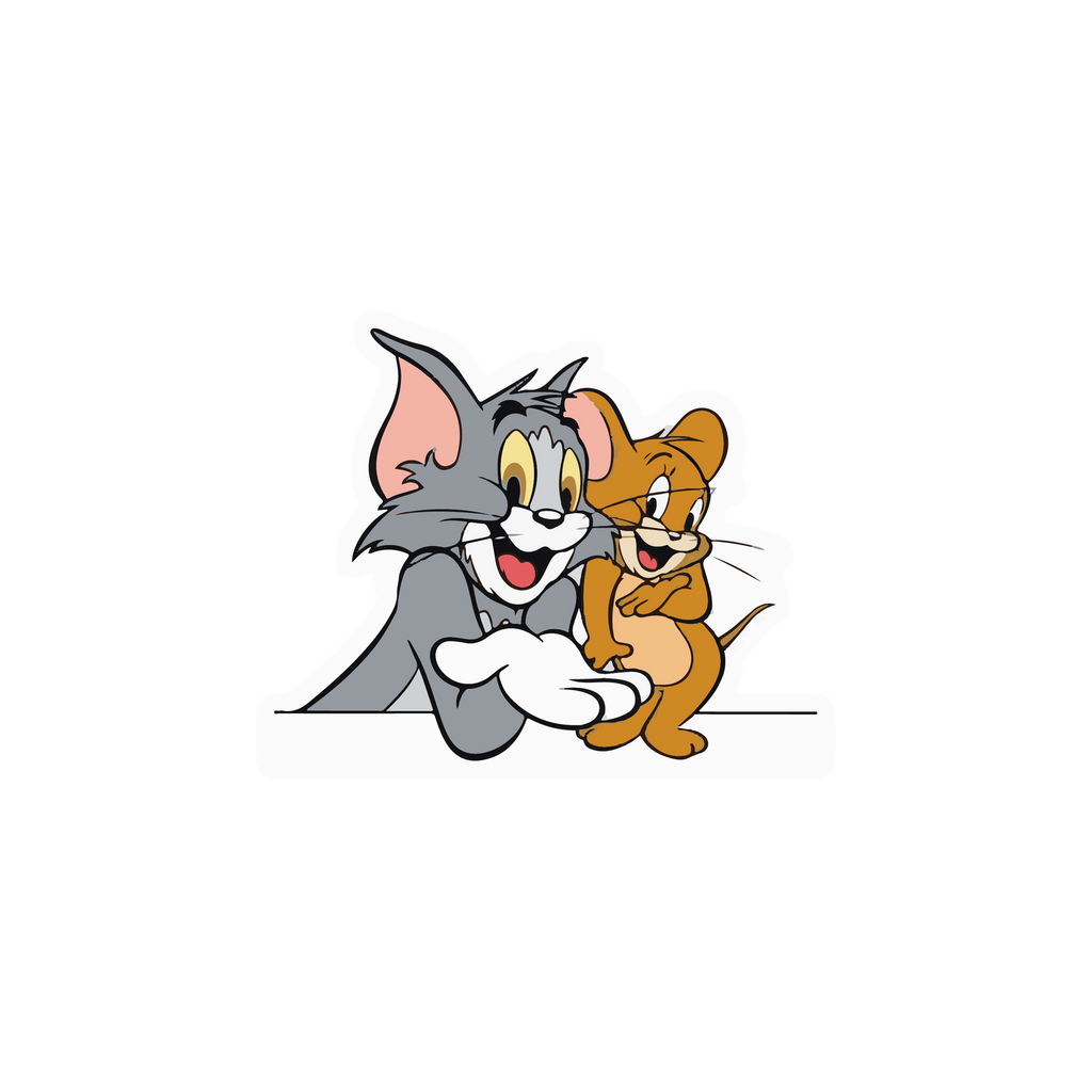 Tom and Jerry Cartoon Sticker Premium Vinyl Sticker