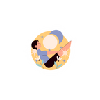 CARTOON STICKER Metalized Sticker