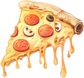 Pizza Slice Sticker Premium Vinyl Sticker