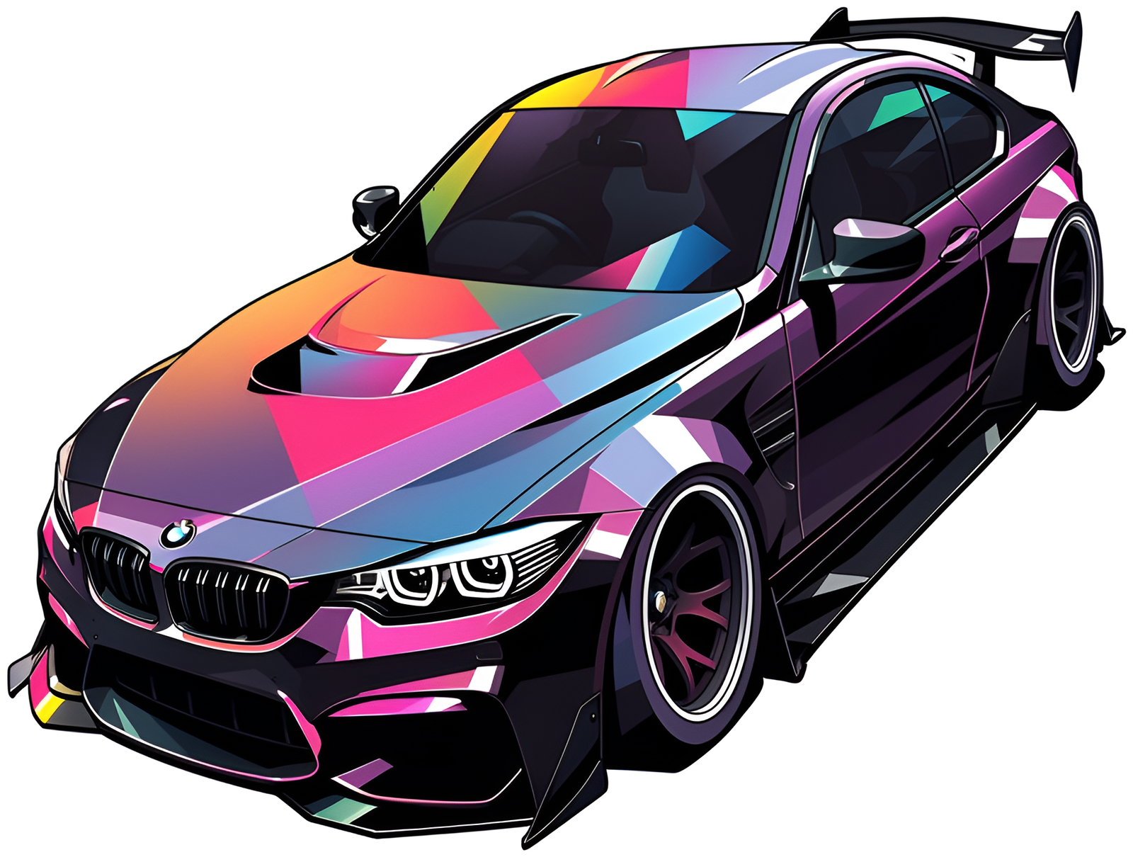 BMW CAR STICKER Premium Vinyl Sticker