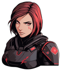 Commander Girl Sticker Premium Vinyl Sticker