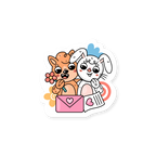 Twin 2 Emoji Sticker Premium Vinyl Sticker