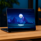 Night Moon Laptop Skin