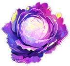PURPLE ROSE STICKER Premium Vinyl Sticker