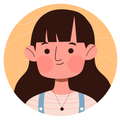 CUTE CARTOON GIRL STICKER Premium Vinyl Sticker