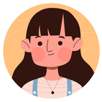 CUTE CARTOON GIRL STICKER Premium Vinyl Sticker