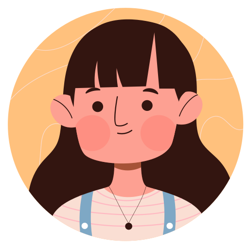 CUTE CARTOON GIRL STICKER Premium Vinyl Sticker