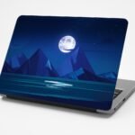 Night Moon Laptop Skin Sticker