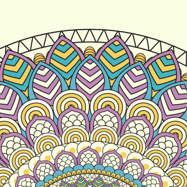 Down Pattern Mobile Sticker