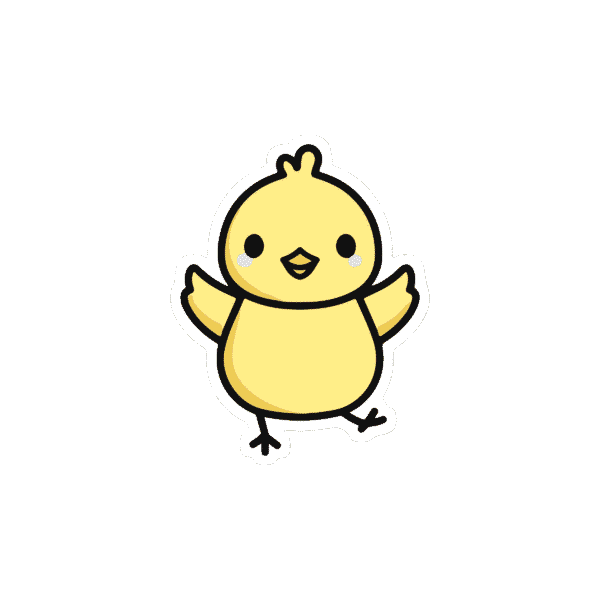 Baby Duck Sticker