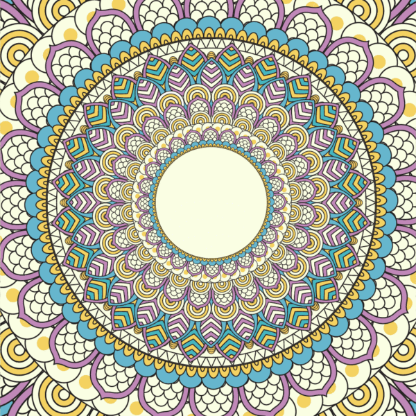 Mandala Pattern Mobile Sticker